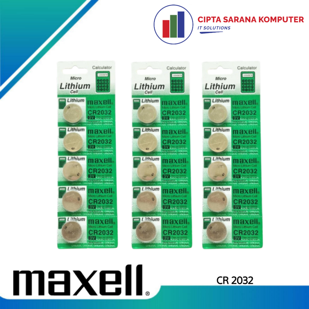 Baterai Maxell CR 2032 / CR2032 Lithium Battery 3V