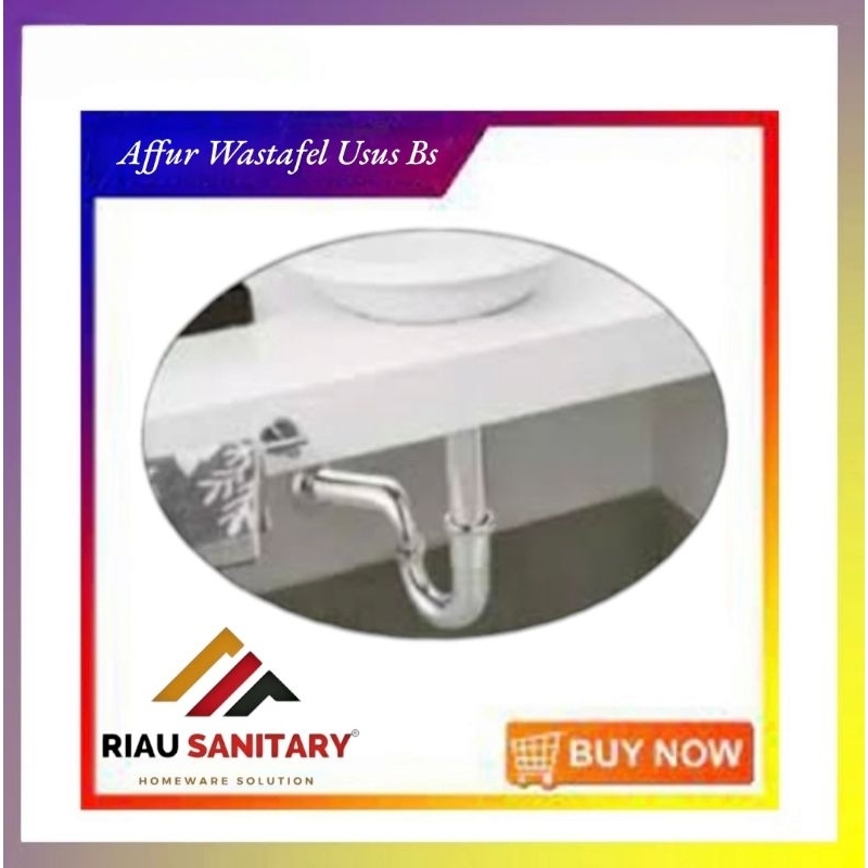 affur panjang usus sifon leher angsa avur wastafel pembuangan wastafel