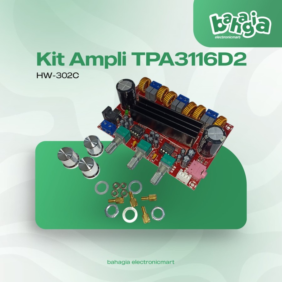 Modul Digital Power Amplifier Kit TPA3116D2 Stereo Class D - HW 302C