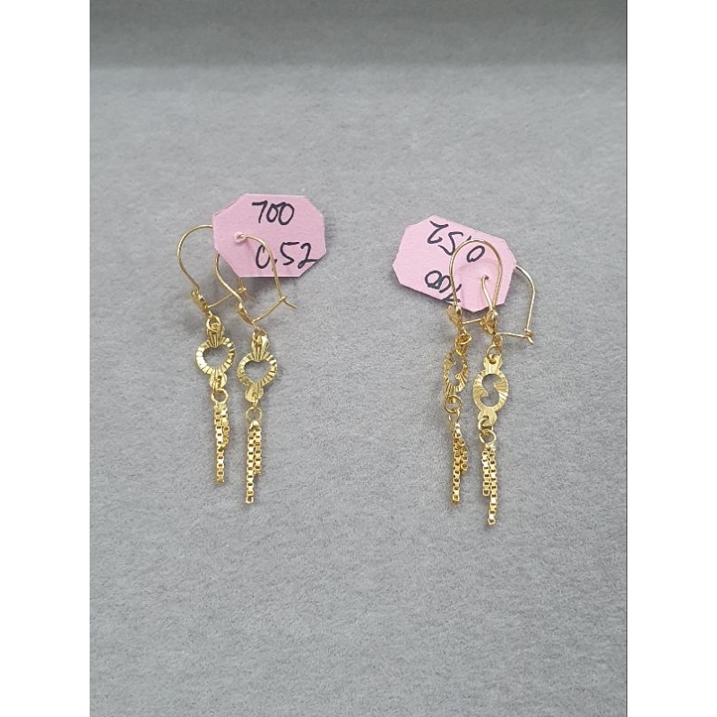 anting gantung rumbai 0,5gr kadar 700 16k emas asli