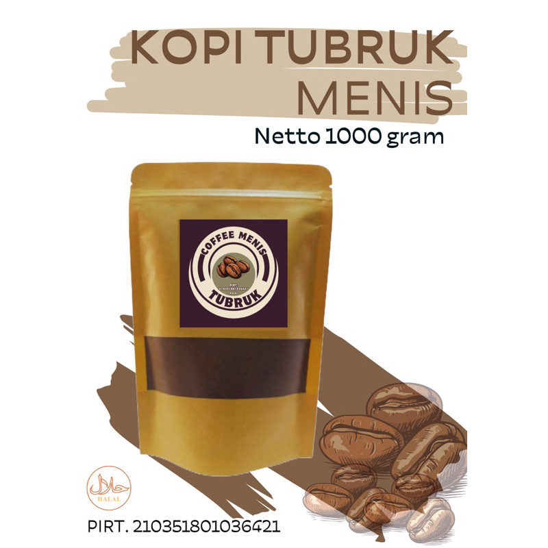 

kopi bubuk TUBRUK mantap 1000gram nikmat