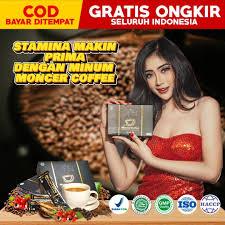 

1 box 8 sachet Monceer Coffee Original - Kopi Gingseng Gula Aren - Kopi Kuat Tahan Lama Penambah Stamina Durasi Pria Sudah BPOM