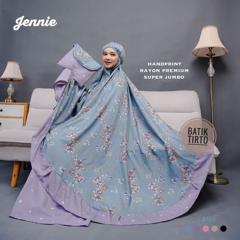 Pusat Bordir Tasikmalaya - Mukena Dewasa Rayon handprint HQ aleea