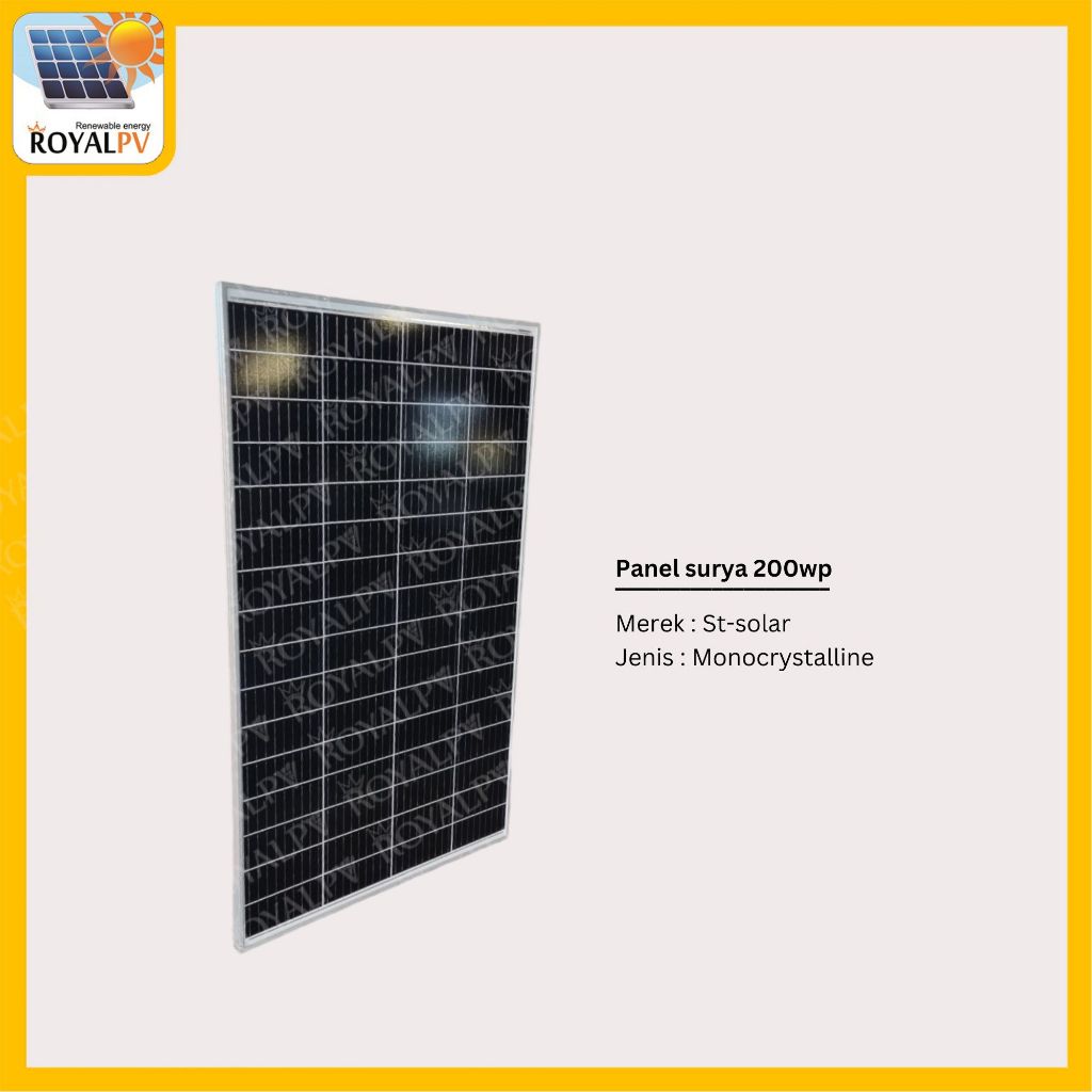 Panel surya 200wp mono ups, solar panel 200wp , solar cell 200wp