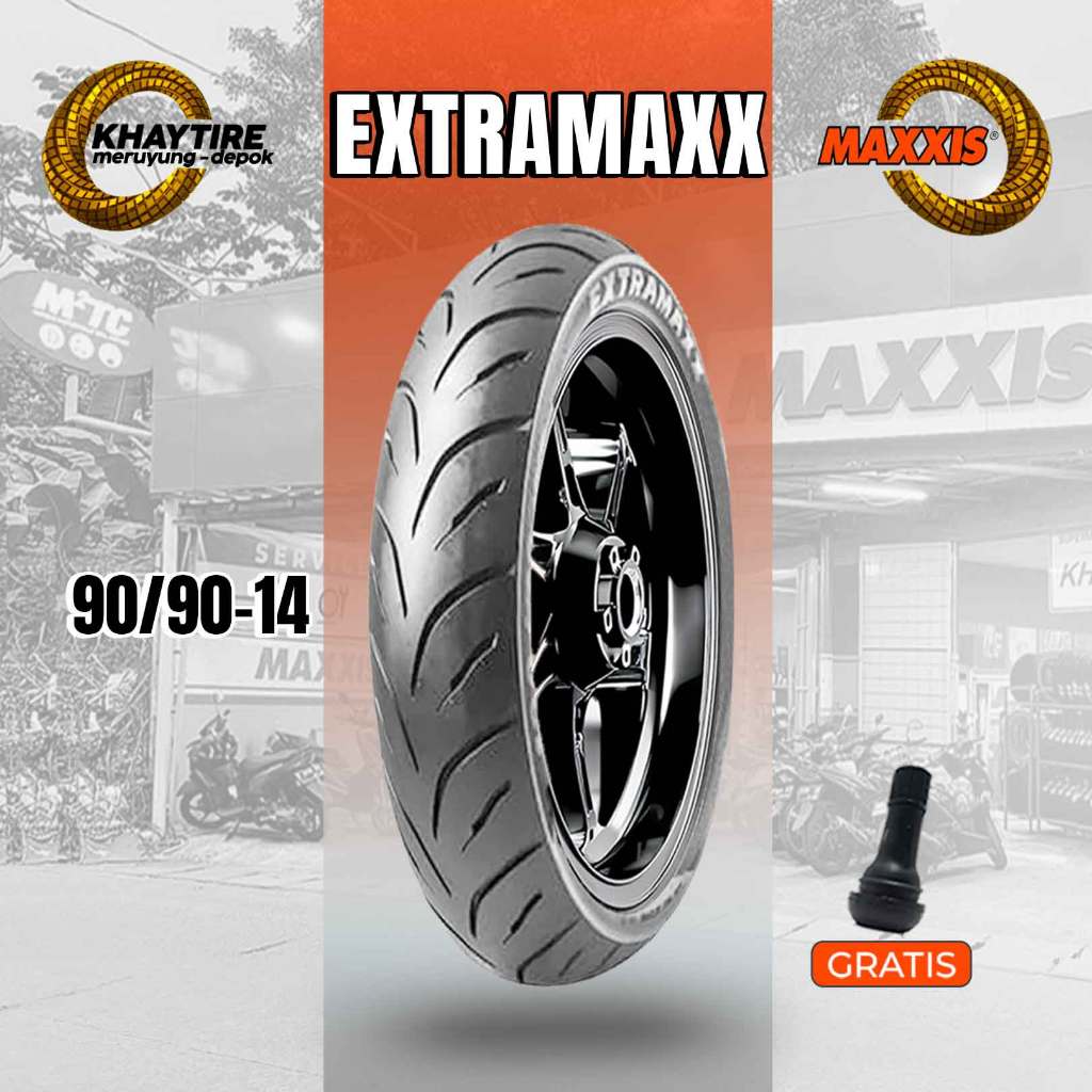Ban Motor Matic MAXXIS EXTRAMAXX 90/90 Ring 14 Tubeless