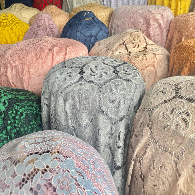 Kain Brokat Katun | Kain Brokat Kebaya | Kain Brokat Meteran | Kain Brokat