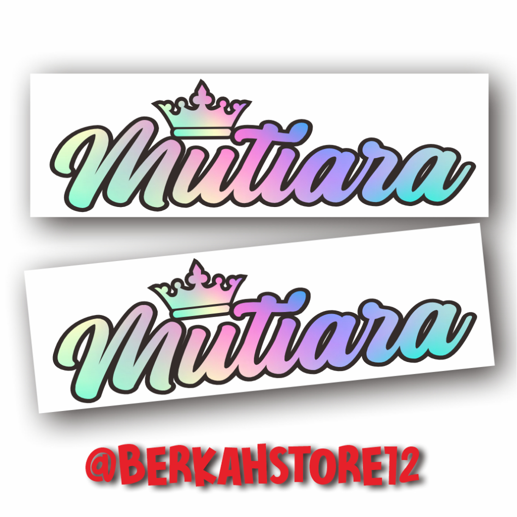 

Stiker Cutting Stiker Custom Stiker Nama dan logo Sosmed