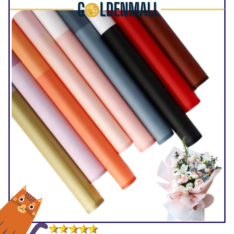 

20 LEMBAR Kertas Bunga Cellophane Kombinasi 2 warna Flower Wrapping Paper Bi Colour 6024