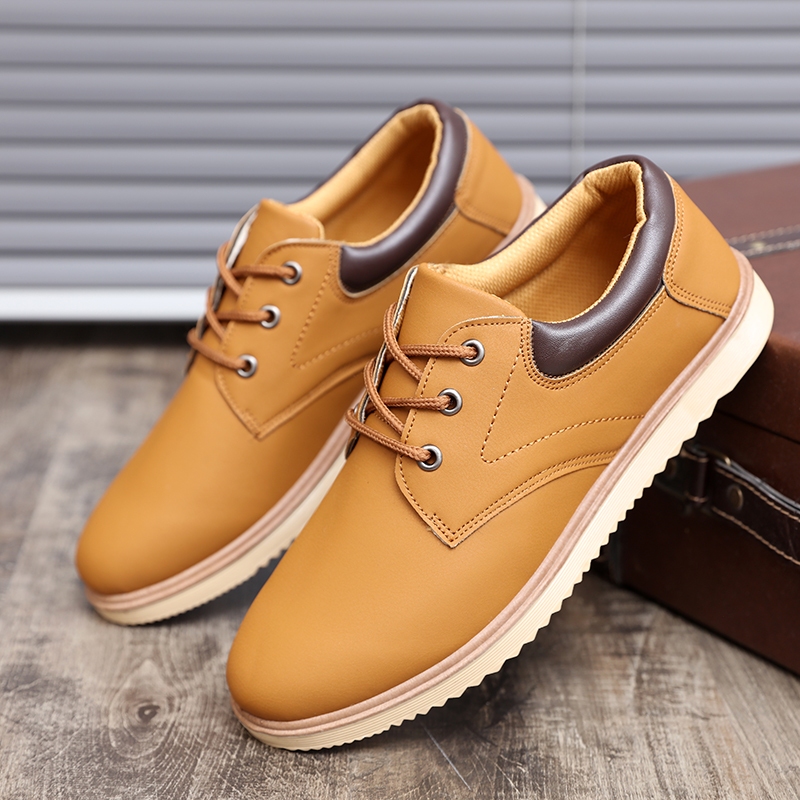 【Sepatu Pria Terbaru】Sepatu Kulit Asli Impor Sepatu Kerja Kantor Sepatu Fashion Sepatu Kasual Formal