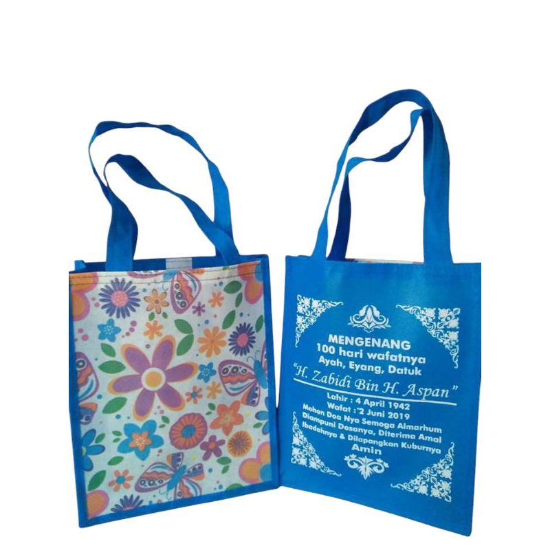 

sablon custom goodie bag bahan spoundbond