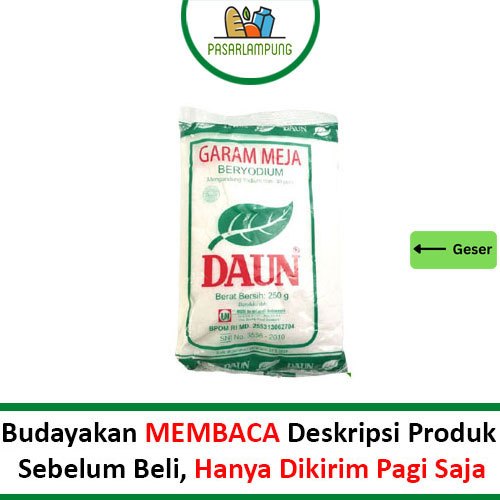 

Garam Halus Daun Per Bungkus 250 Gr Pasar Lampung