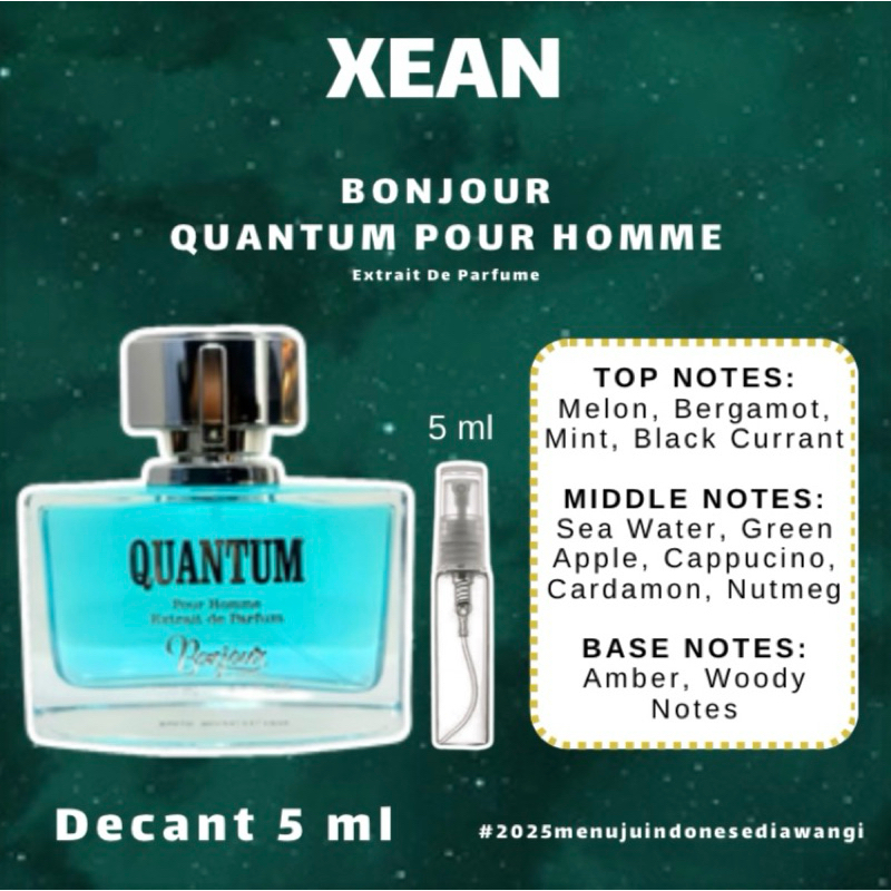 Decant BONJOUR QUANTUM POUR HOMME Extrait De Parfume