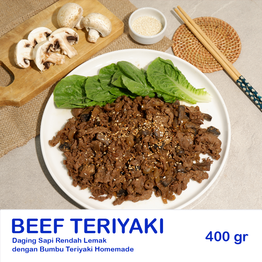 

Beef Teriyaki 400gr - LAUK KAYA - Ready to Heat - Siap Dipanaskan