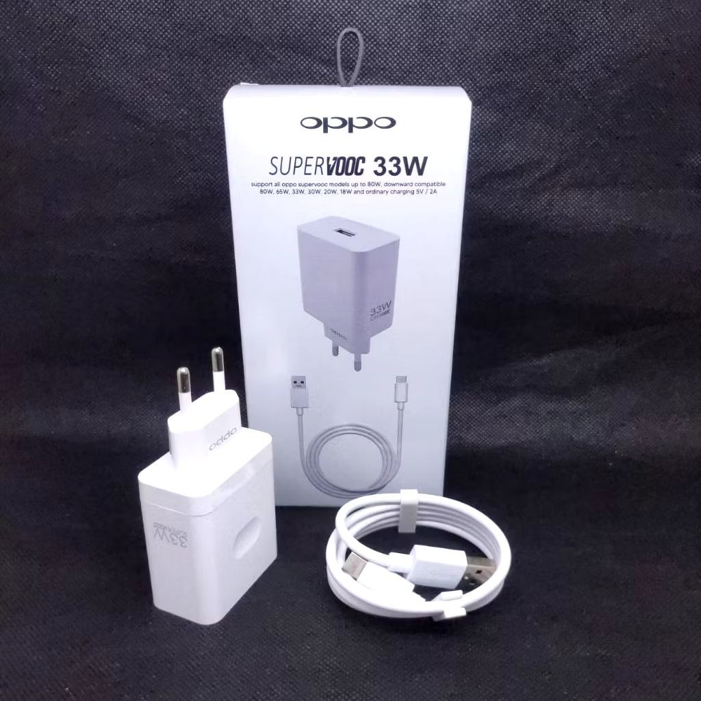 Charger Original Oppo A74 33W 3A SUPER VOOC Type C Fast Charging Casan