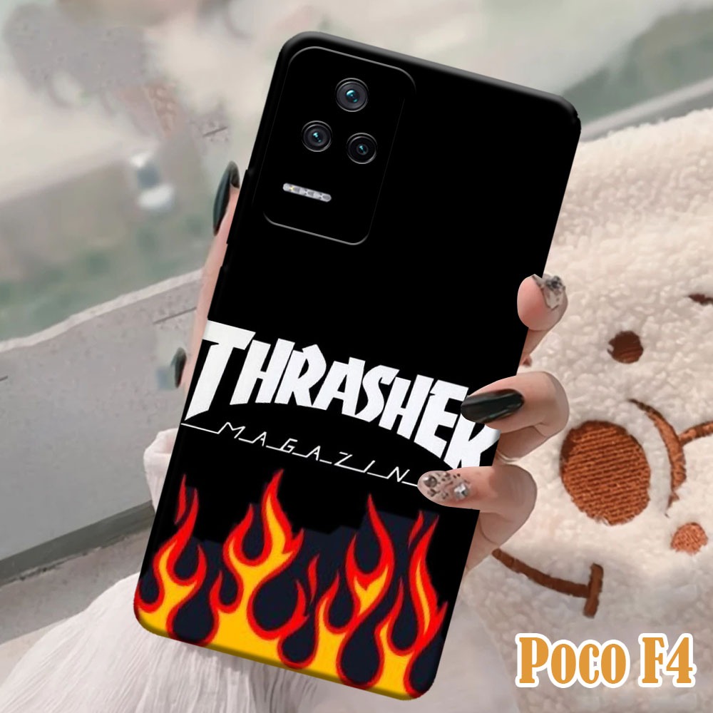 Casing Softcase Macaron Prokamera Pocophone f4 Motif snack Lucu Case Hp Murah Case Hp Terbaru Case H