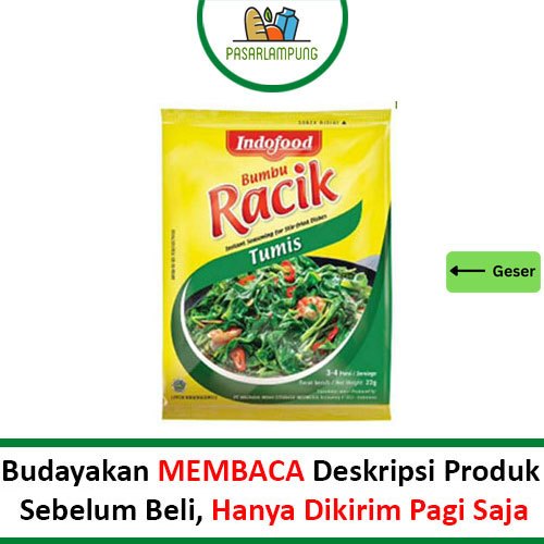 

Bumbu Racik Instant Tumis Pasar Lampung