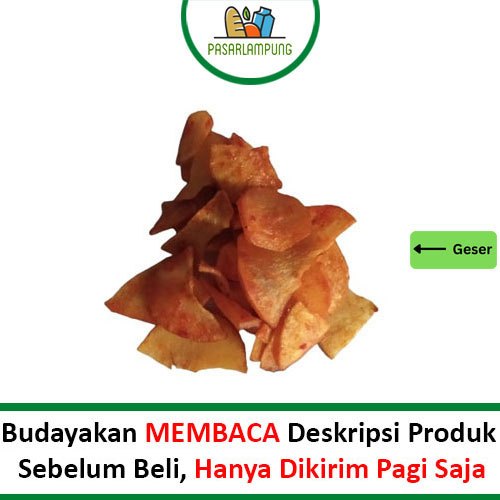 

Cemilan Keripik Singkong Pedas PerBks 250gr Pasar Lampung