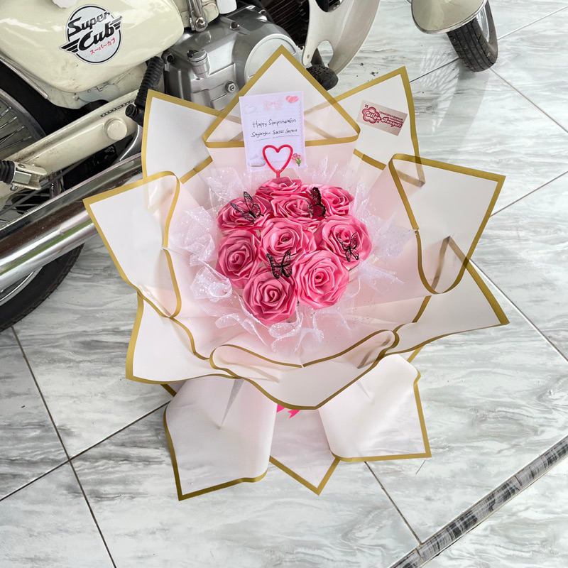 buket pita satin | buket ultah | buket wisuda | buket engagement / wedding