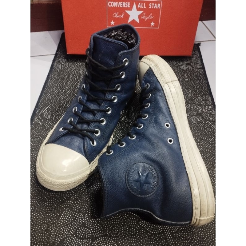 CONVERSE CT ALLSTAR LIMO LEATHER NAVY
