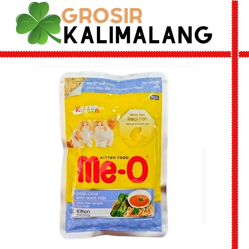 Meo Pouch Kitten Otak-Otak White fish 80gr