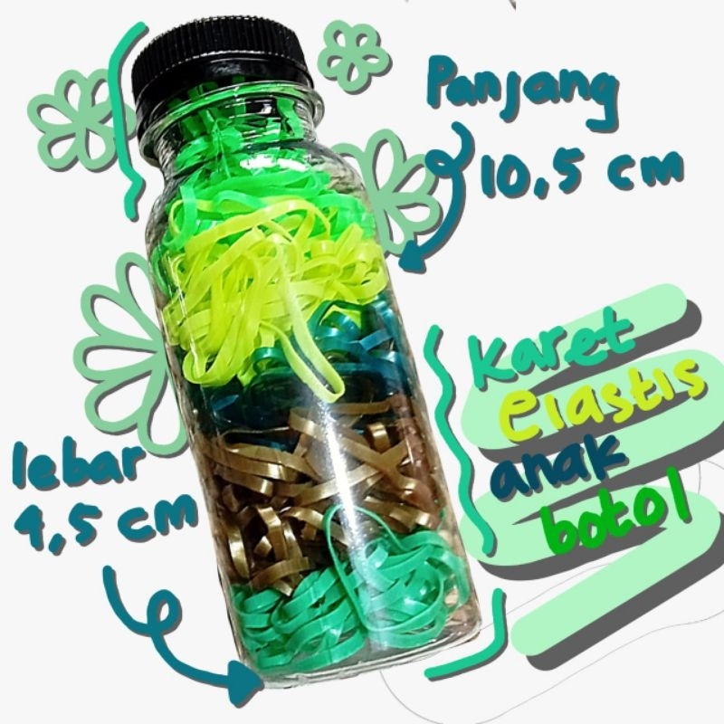 [AZ] (IKAT RAMBUT KARET) IKAT RAMBUT KARET BOTOL ANAK / IKAT RAMBUT KARET ANAK / IKAT RAMBUT ANAK