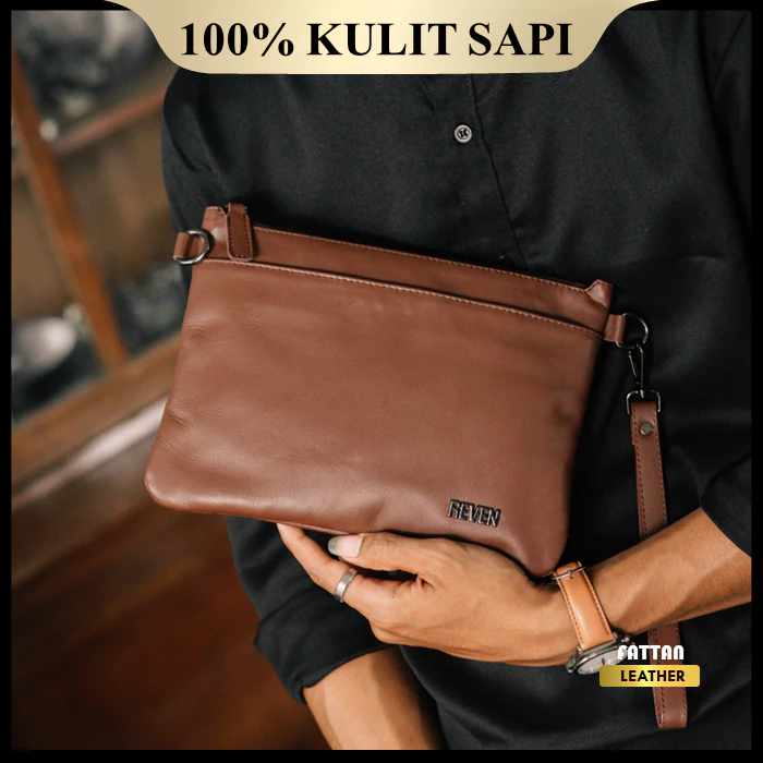 Tas Tangan Hand bag Clutch Pria Kulit Asli Original 100% Premium Leather -  Handbag ADM