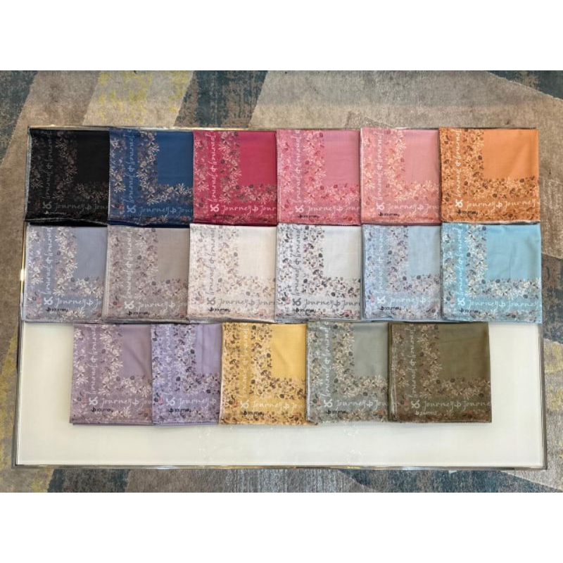 (KEMASAN POUCH) SEGIEMPAT JOURNEY KW VANILA SERIES HIJAB SEGIEMPAT JOURNEY KW TERBARU