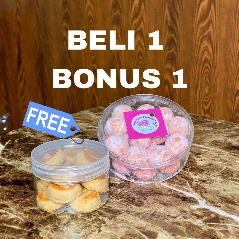 

BELI 1 GRATIS 1 BOLA SALJU PINK STRAWBERRY BONUS KUE KACANG SKIPPY