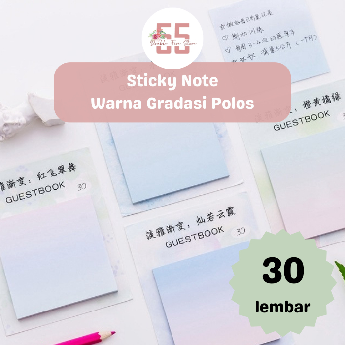 

Sticky Note Aesthetic Motif Gradasi Warna Sticky Note Polos