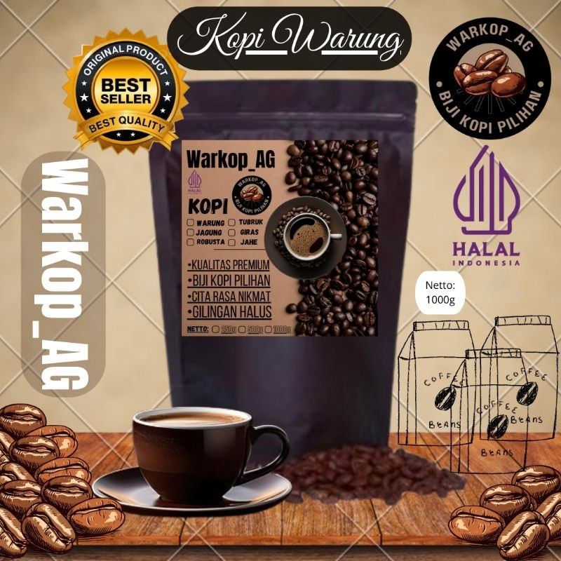 

Bubuk Kopi Warung Rasa Nikmat kemasan 1kg