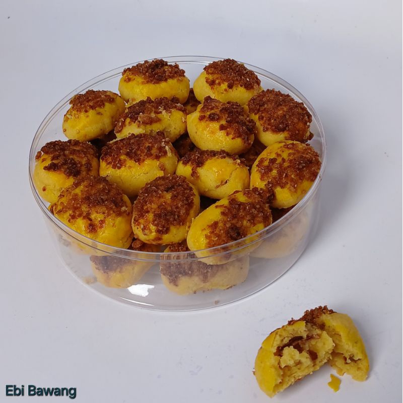 

Kue Kering Ebi isi Bawang mika bulat Kemasan 250gr dan 500gr