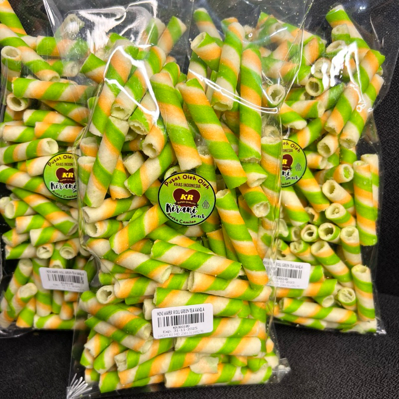 

MINI WAFER ROLL GREEN TEA VANILA