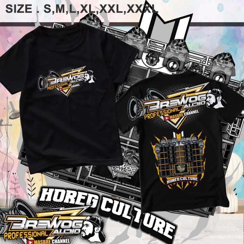 T-shirt / Kaos Distro Anak-anak Brewog Audio A4 BISA CUSTOM NAMA Laki-laki dan Perempuan Terlaris Vi