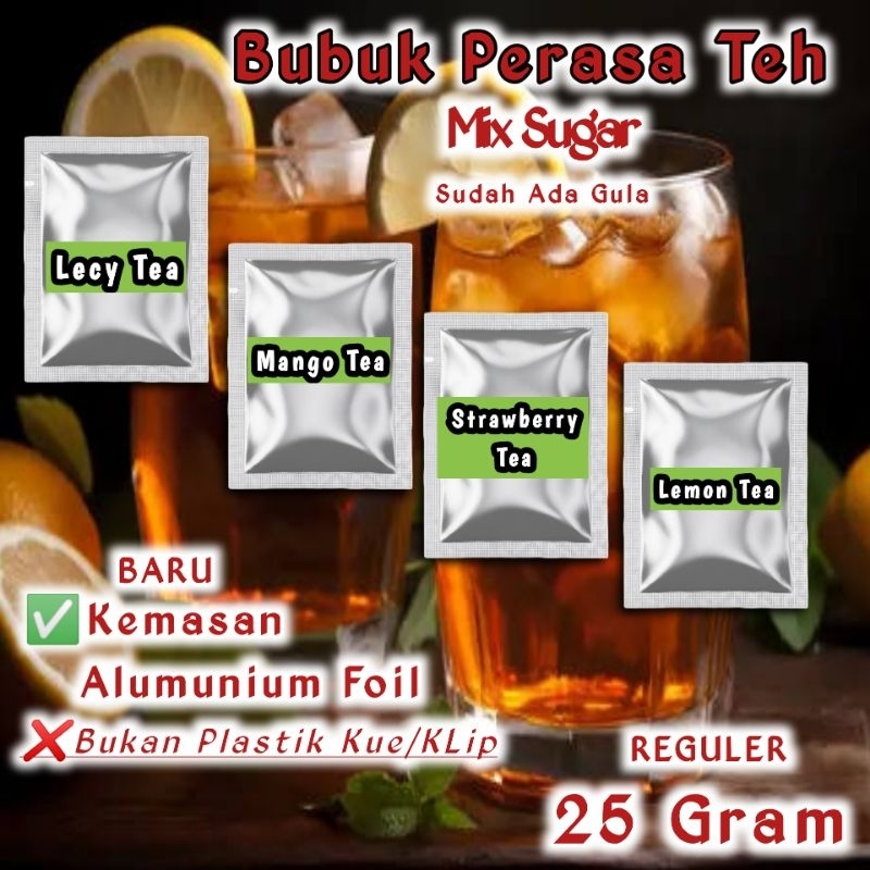 

Bubuk Rasa Rasa Teh 25gr Serbuk Perasa Teh Kekininian 25 gram