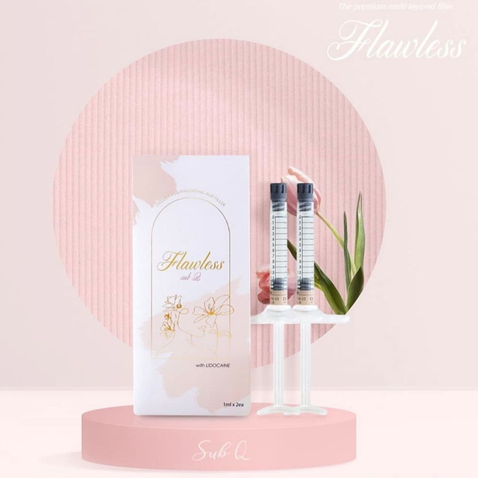 PASTI ORI  FLAWLESS filler SUB---Q // Hasil Padat dan Tahan Lama (Hidung Dagu Pipi)