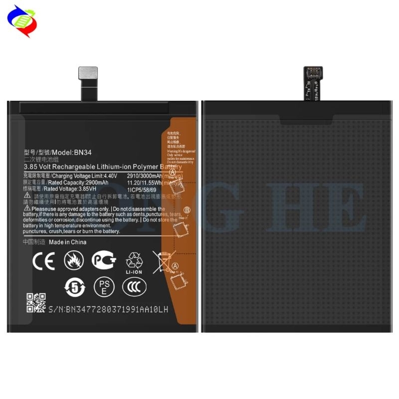 BN34 / Baterai Batre Premium 100% Redmi 5A Batre Baterai - BN34