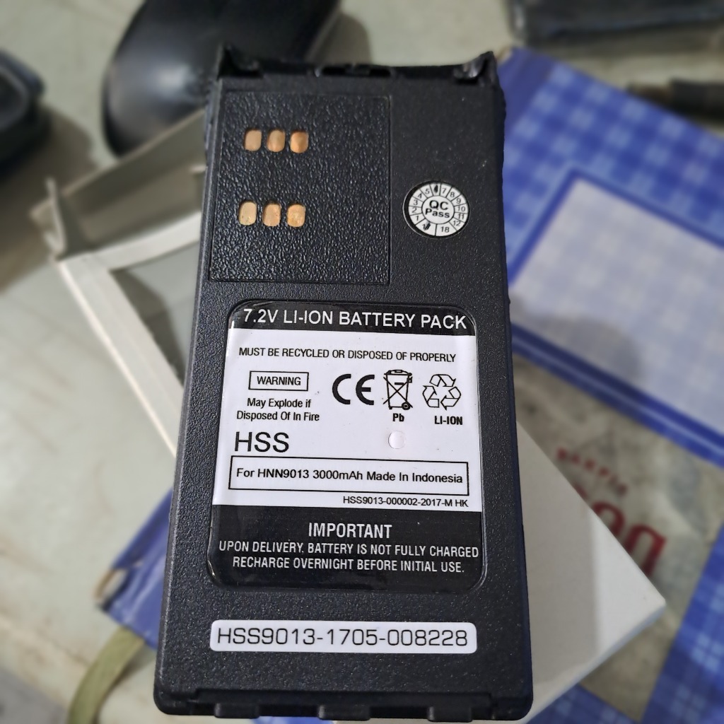Baterai lithium buat ht motorola gp338 atau gp328 dan motorola ats2500 Baru Khusus Dibuat Untuk Mili