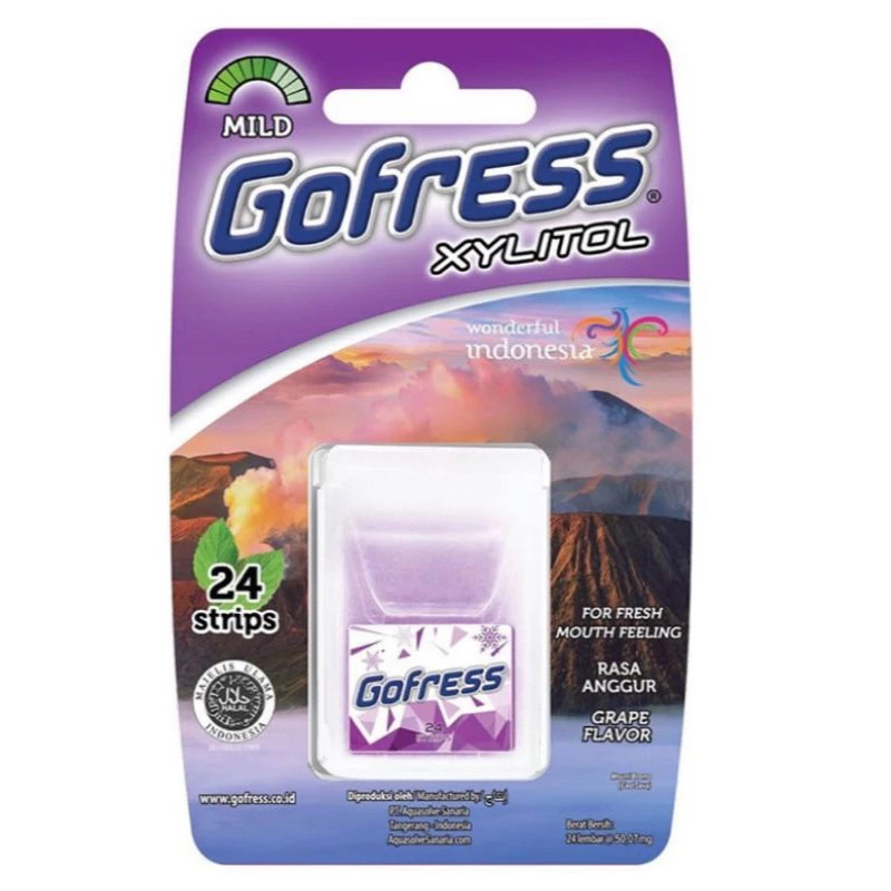 

Goffress Xylitol Rasa Anggur Grape Flavor