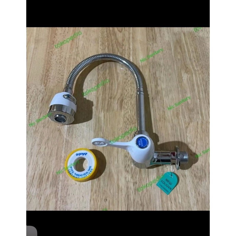 SOU881 Kran keran angsa fleksibel Solen WS1-W Kran cuci piring Solen 1/2"