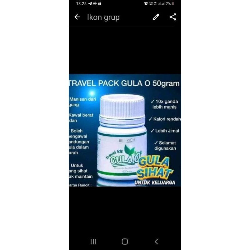 

Travel Kit Gula O 50gram