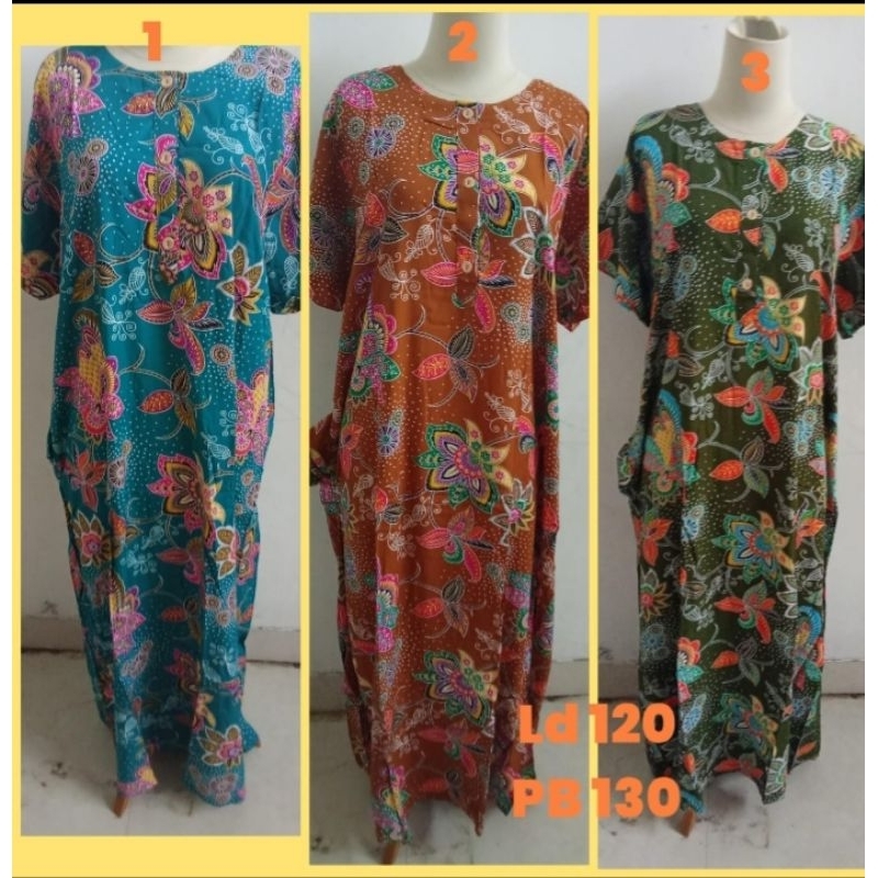 Daster panjang tangan pendek kencana ungu