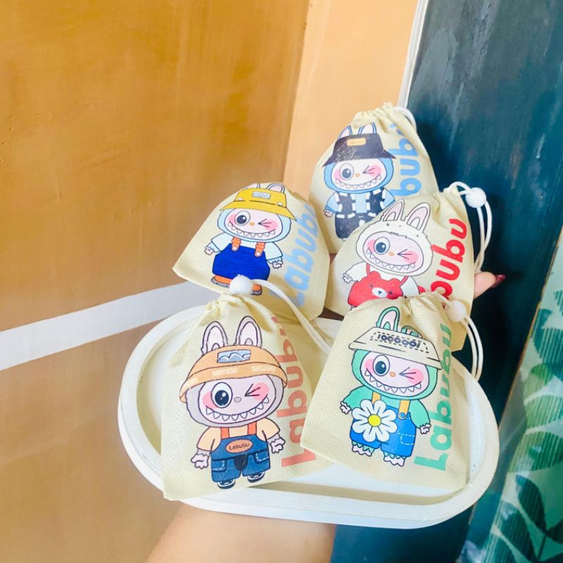 

10pcs Amplop Pouch Serut Motif Labubu Amplop lebaran Amplop imlek Amplop Natal