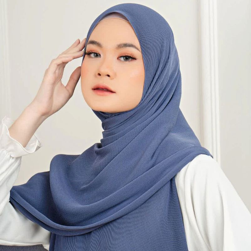 PASHMINA PLISKET CERUTY BABYDOLL PASHMINA PLEATED PASHMINA Jilbab Pashmina Plisket Polos
