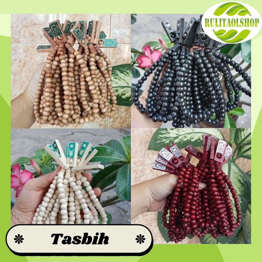 SOUVENIR TASBIH KAYU 33 BUTIR HARGA GROSIR - SOUVENIR HAJI - UMROH - PERNIKAHAN - AQIQAHAN