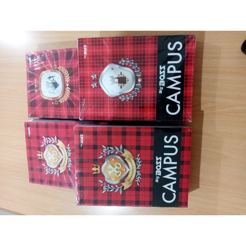 

Buku Tulis Boxy Campus Merk Big boss isi 36 dan 50 lembar per pak(isi 10 buku)