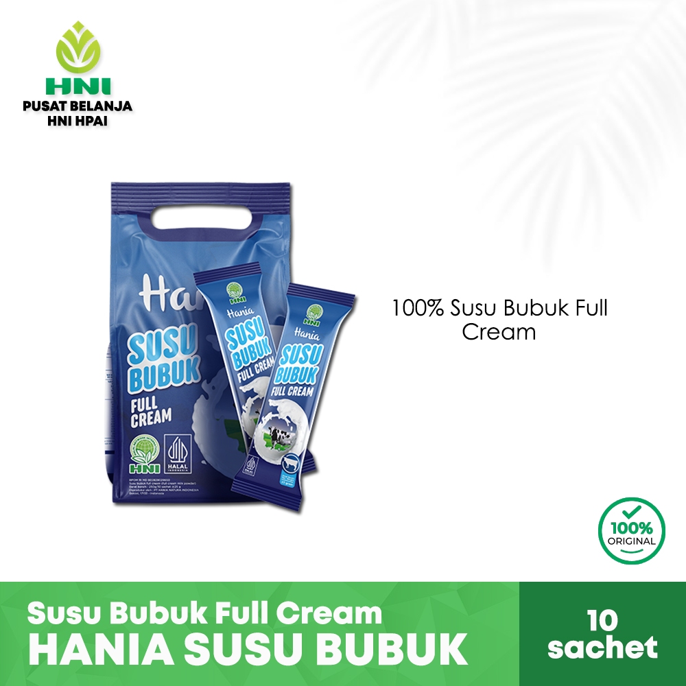 

HNI Hania Susu Bubuk Full Cream Original Susu Sapi Full cream 10 sachet