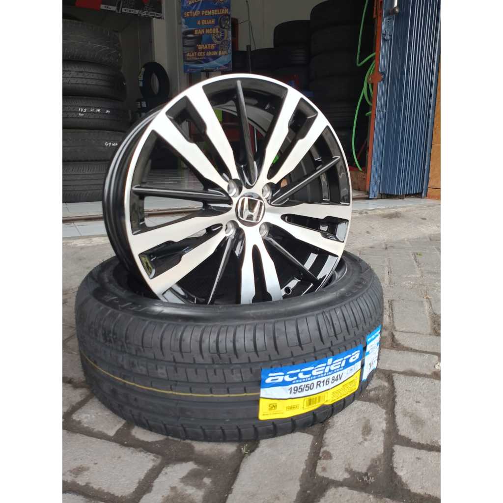 READY VELG MOBIL NEW JAZZ RS GK5 RING16 LEBAR7 PCD4X100 ET42 BLACK POLIS