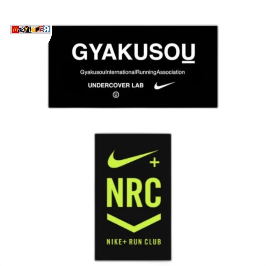 

sticker NIKE + RUN CLUB x undercover gyakusou logo stiker running