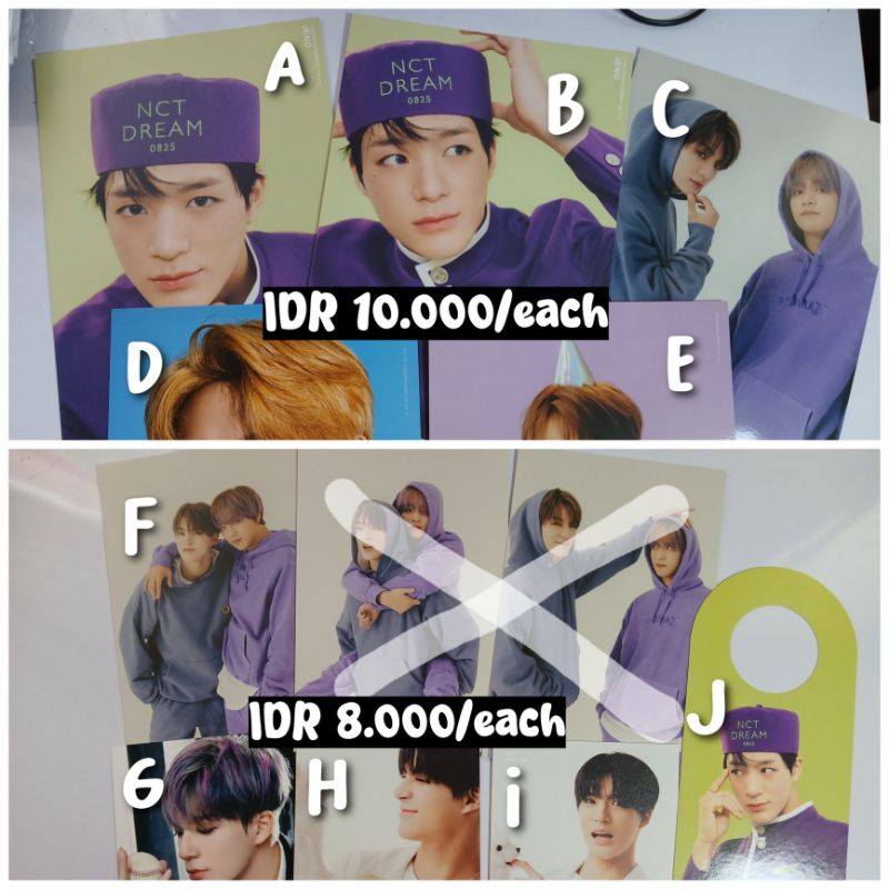 A4 POSTER POSTCARD JENO NOHYUCK RENJUN SG22 SG21 SG19 PHOTOSET UNIVERSE JENO SEASONS GREETING 2022 2