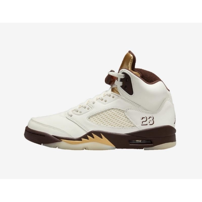 Sepatu Wanita Air jordan 5 Retro Golde ticket 100% Original Dd9336 200